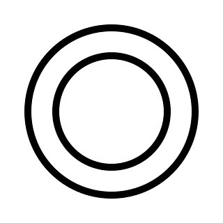 sirkel ikon med outline